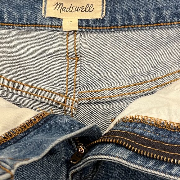 Madewell Women's High Waist Pieced Edition Denim Shorts, 27 - Picture 4 of 7